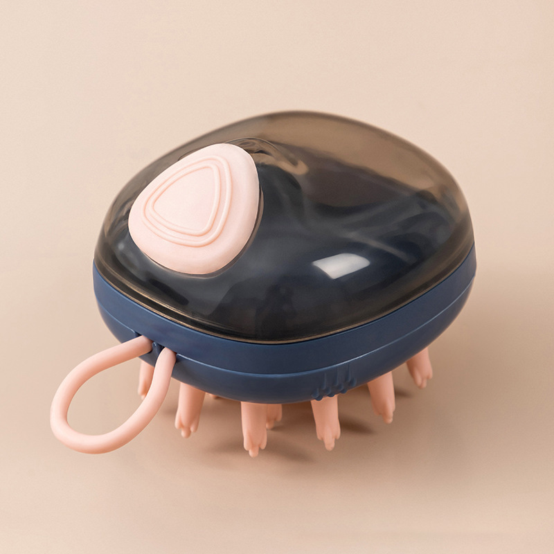 2-in-1 Pet Bath & Massage Brush with Soap Dispenser