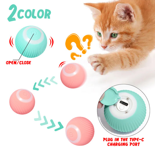 Smart Motion Cat Ball – Auto Rolls, Reacts, Entertains!