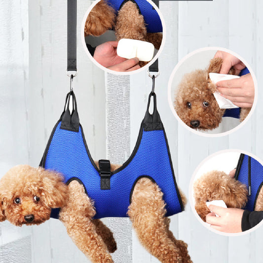 Stress-Free Pet Grooming Hammock – Trim Nails with Ease!